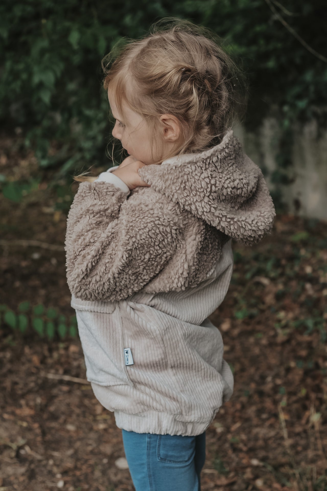 Outdoorhoodie Cord/Teddy ab Gr. 128