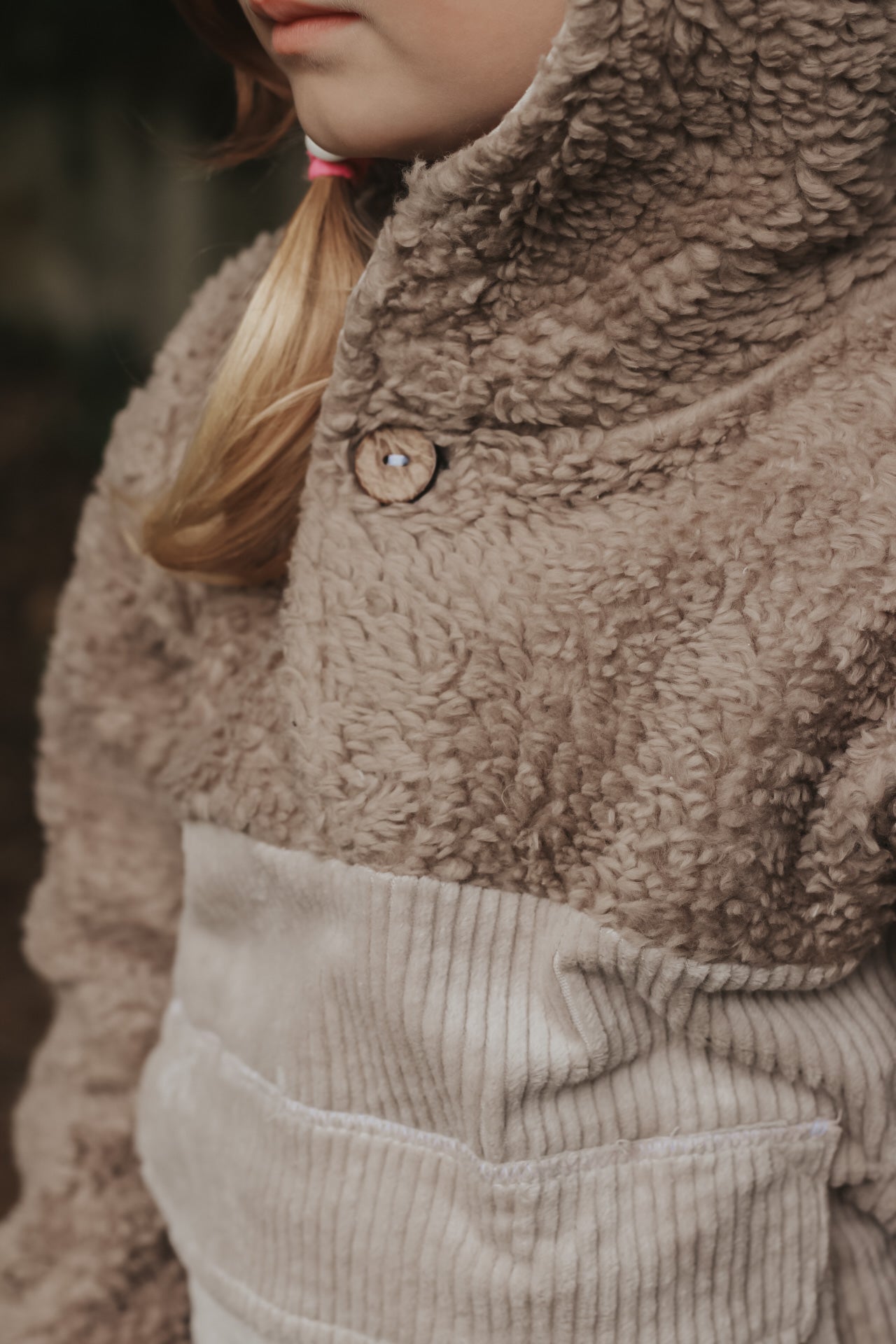 Outdoorhoodie Cord/Teddy ab Gr. 128