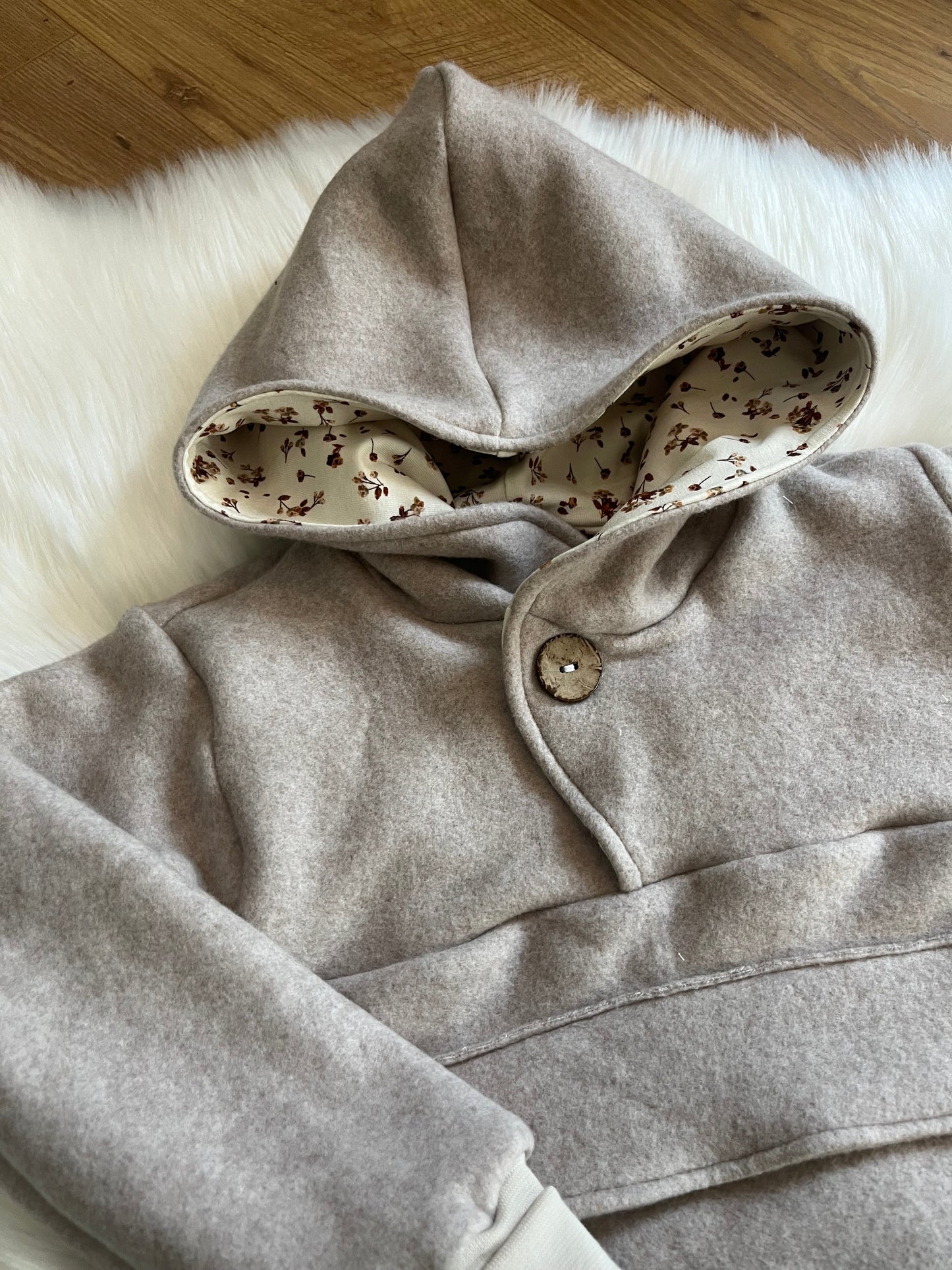 Outdoorhoodie organic Fleece ab Gr. 128