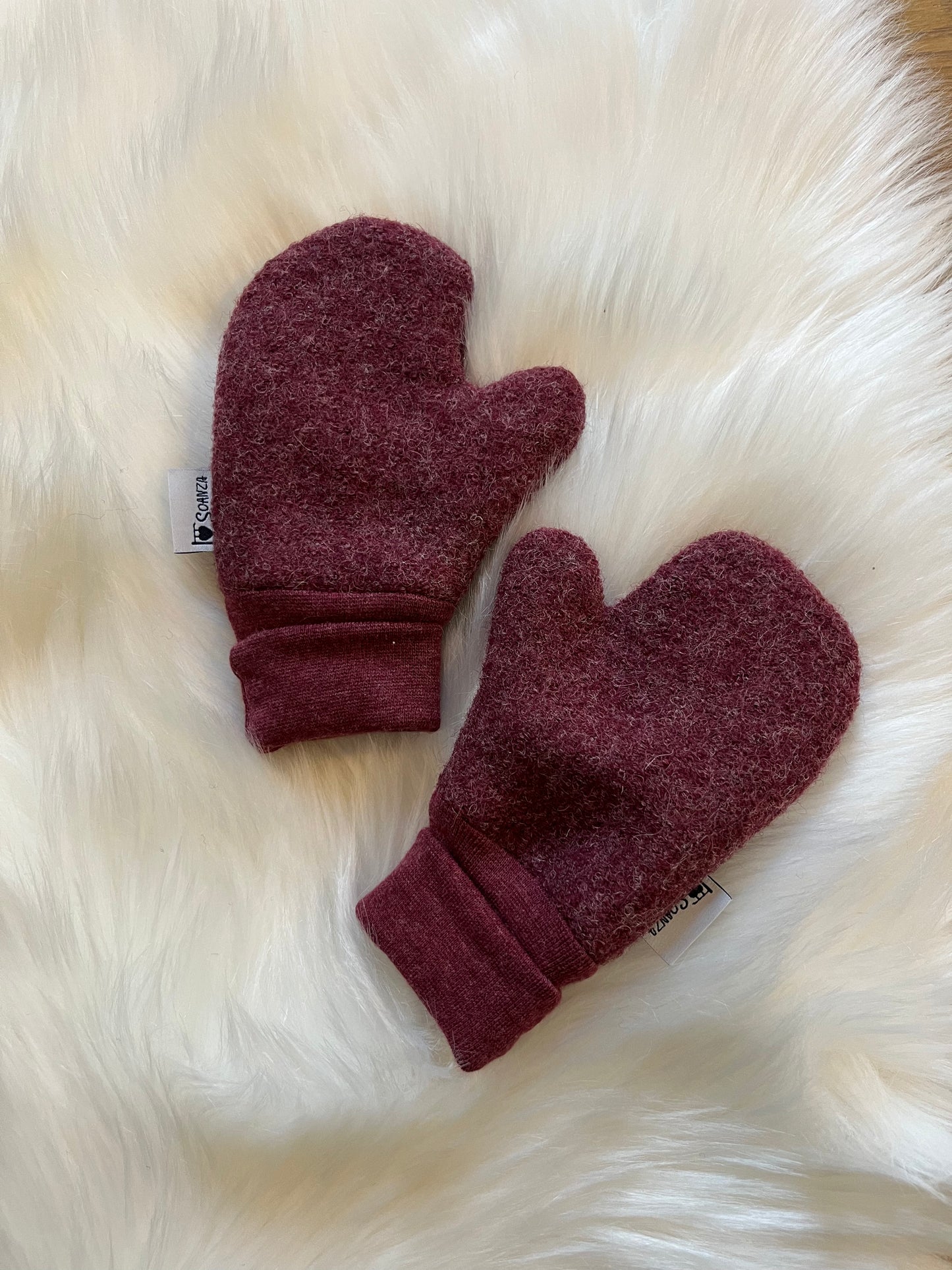 gefütterte Walkhandschuhe