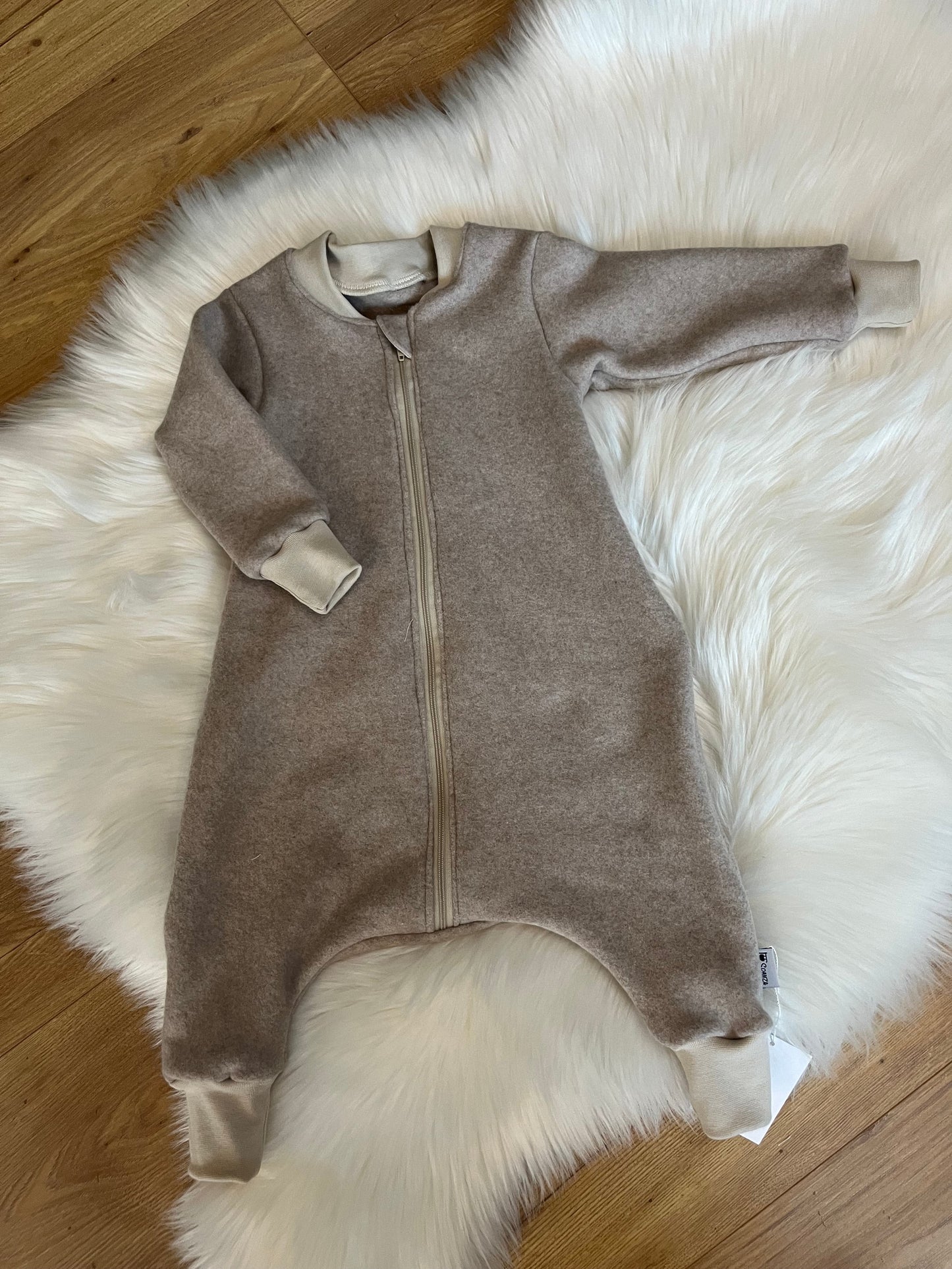 organic Fleece-Schlafsack mit Fuß